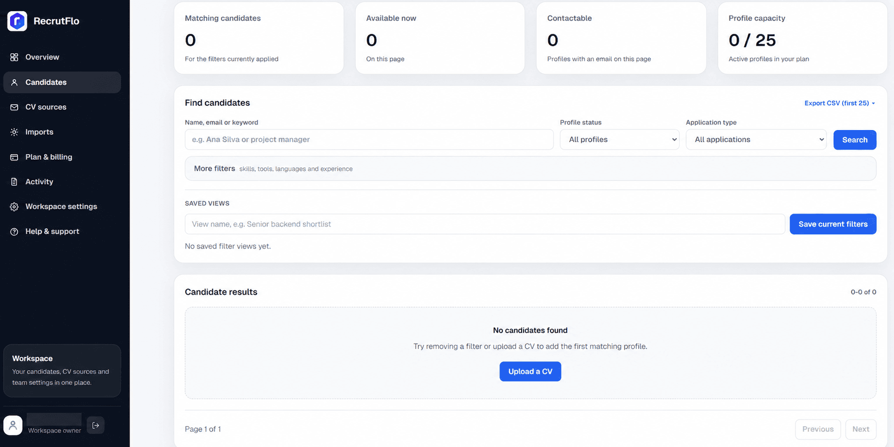 Retrieve candidate history in RecrutFlo
